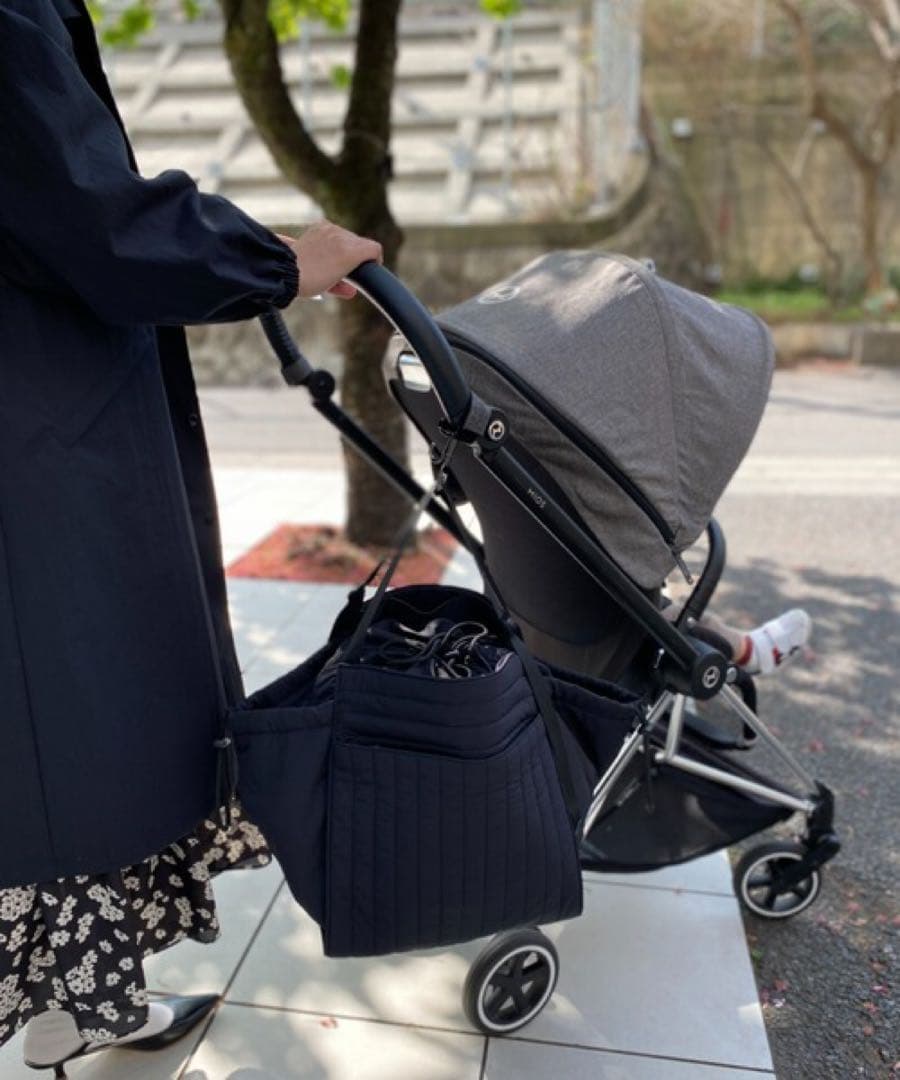 マザーズバック SOLPRESA キルティング ブラック