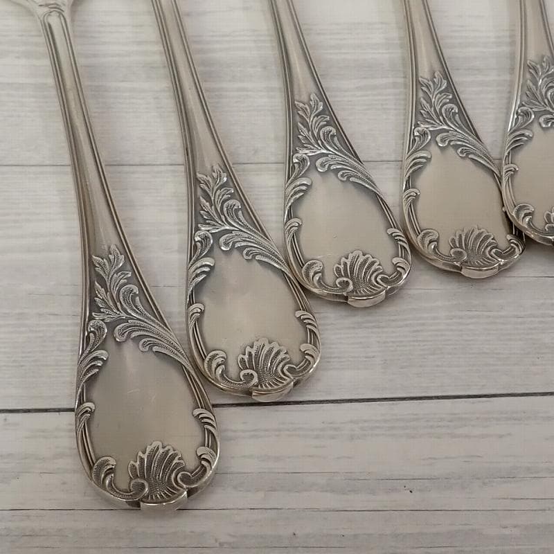 RU-6003　クリストフル　マルリー　ケーキフォーク　シルバーコーティング