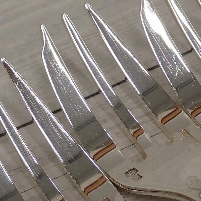 RU-6003　クリストフル　マルリー　ケーキフォーク　シルバーコーティング