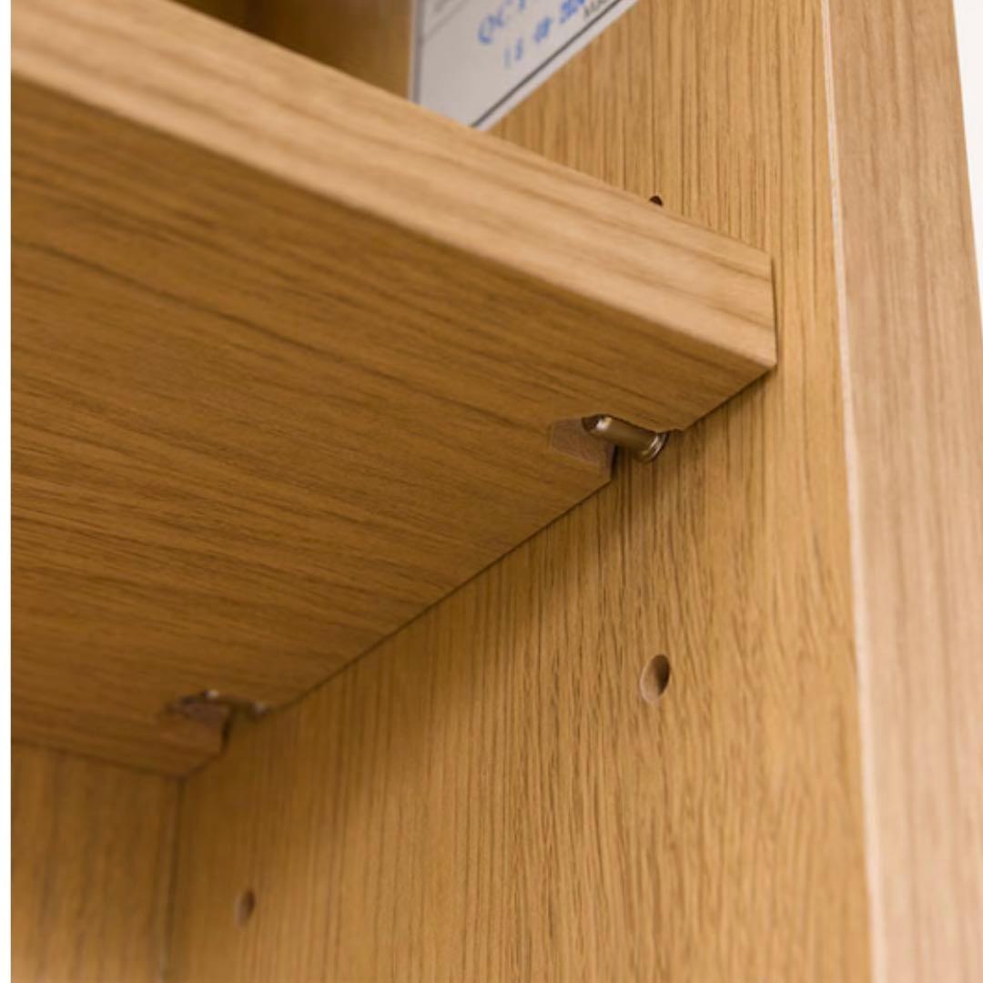 【新品】ニトリ サイドテーブル オーク材 ドリンクホルダー コンセント付き