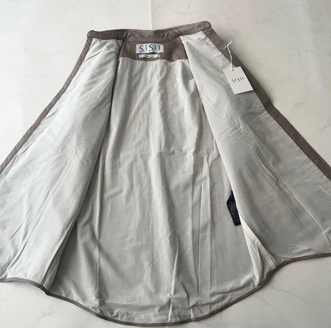 現行品 定価8.8万シシ sisii レザーシャツ レザージャケット