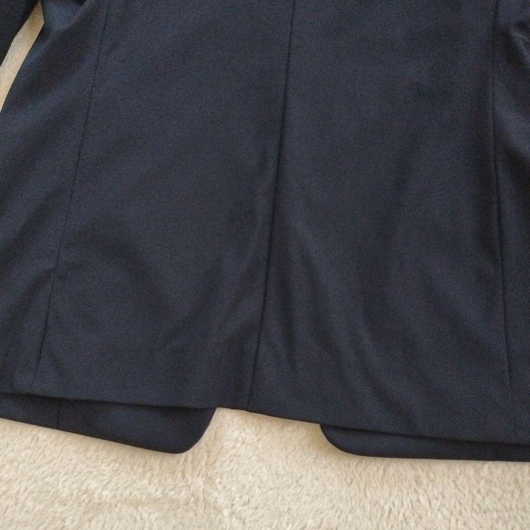 プラステノーカラージャケットパンツセットアッネイビーMサイズセレモニービジネス