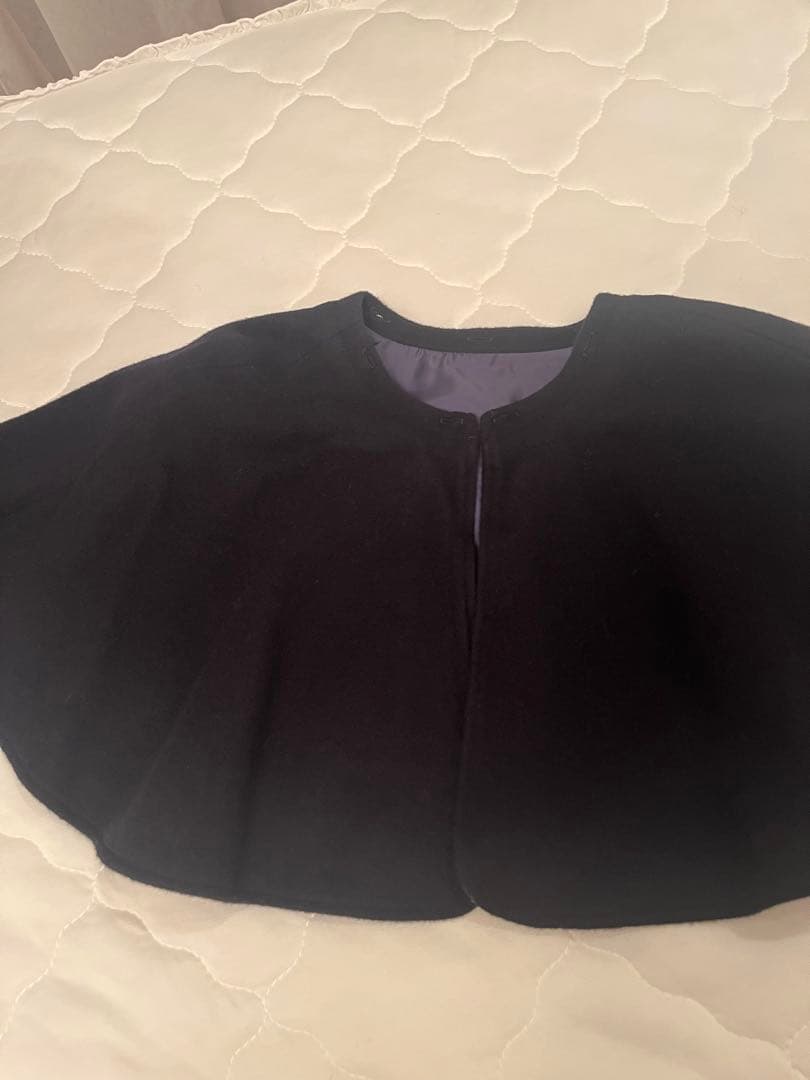 ✴︎美品✴︎メゾピアノJr. ケープつきマルチWAYコート ネイビー