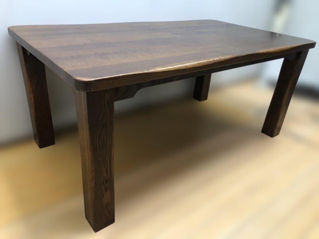 【送料無料】無垢材 大型テーブル 昭和期 ダイニング 古家具 251215