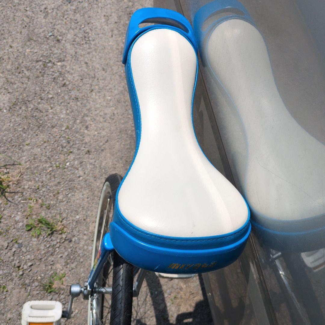 MIYATA　一輪車　青　フラミンゴ　ミヤタ　24インチ ブルーカラー　②