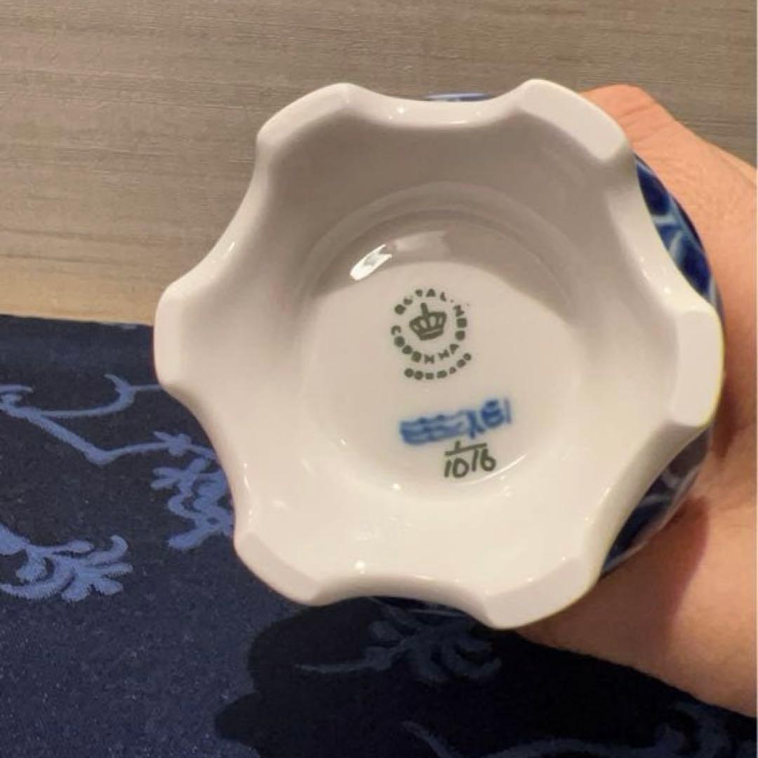 美品◼️ブルーフルーテッド フルレース ベース 11.5cm