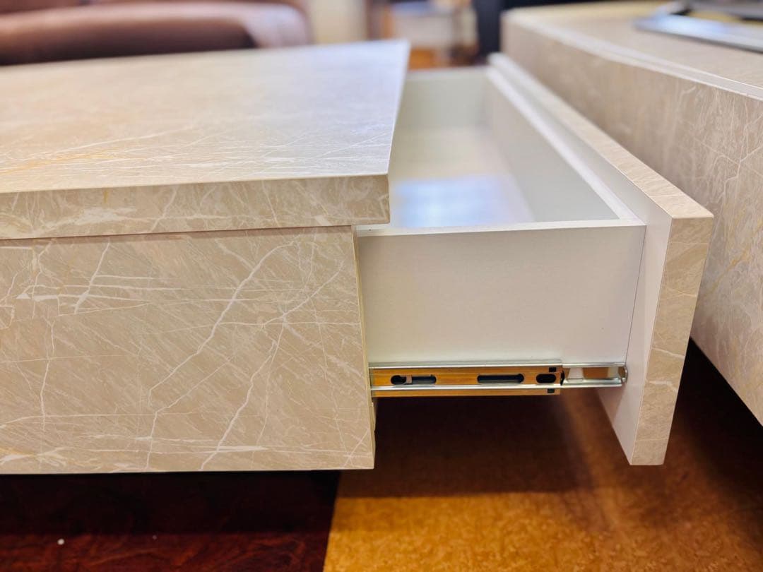 LOWYAオリジナルデザイン 大理石柄モダンセンターテーブル