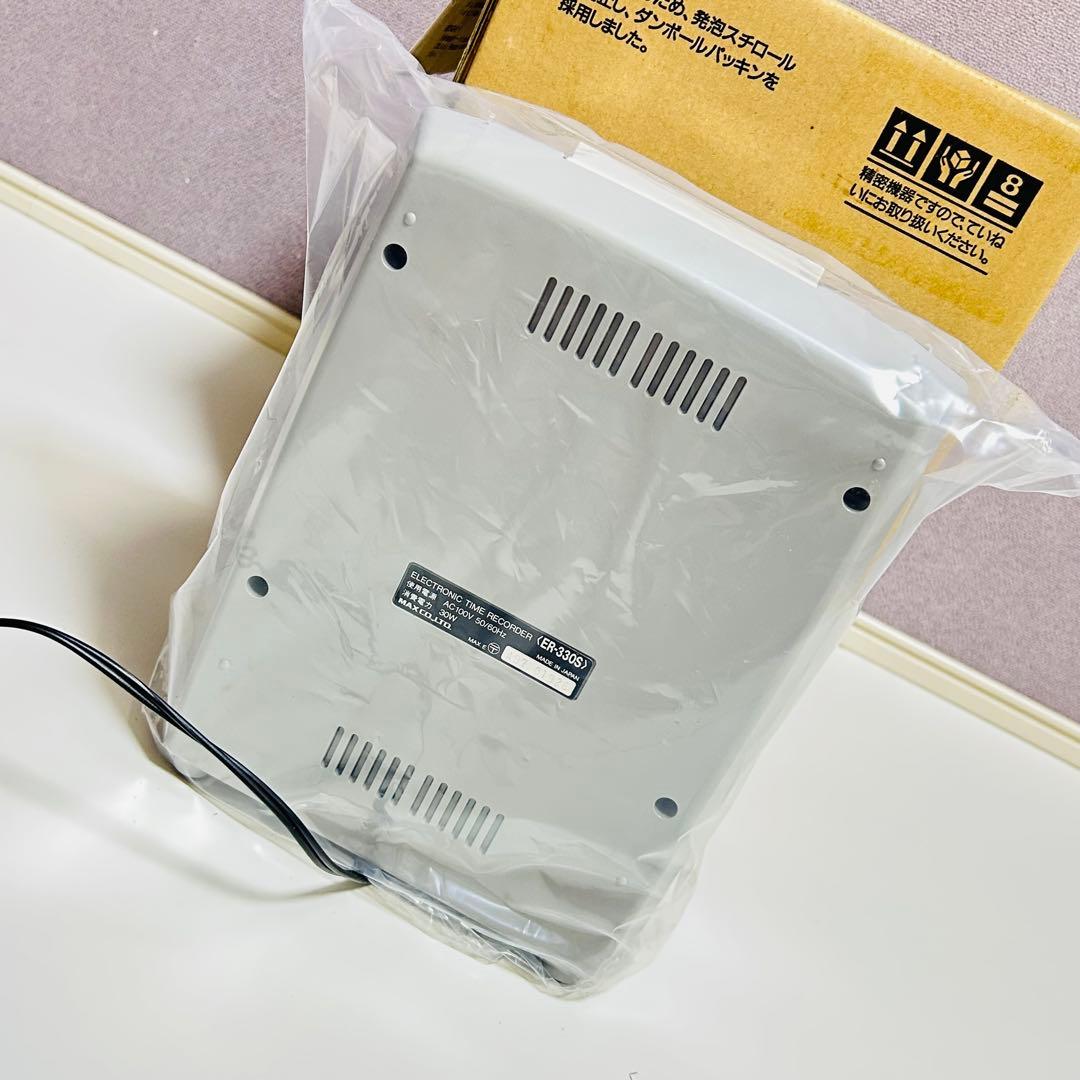 【新品未使用】MAX 電子タイムレコーダ ER-330S タイムカード50枚付き