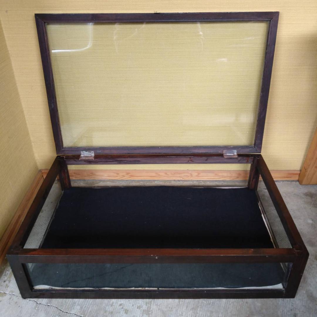 木枠　ガラスケース　アクセサリーケース　大