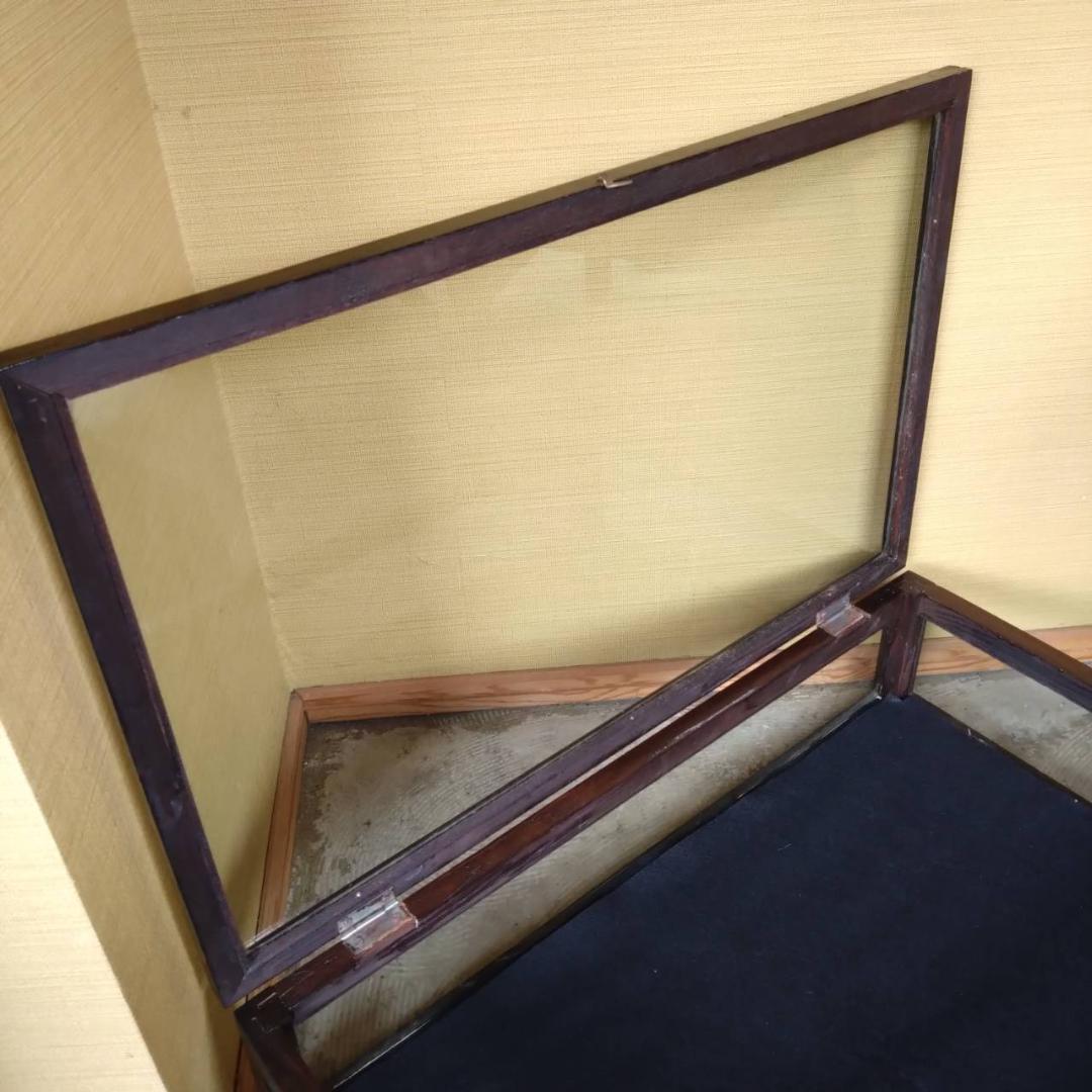 木枠　ガラスケース　アクセサリーケース　大