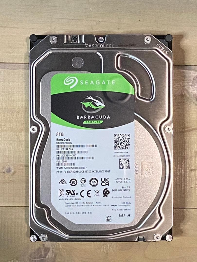 Seagate Barracuda 8TB 3.5インチ HDD ②