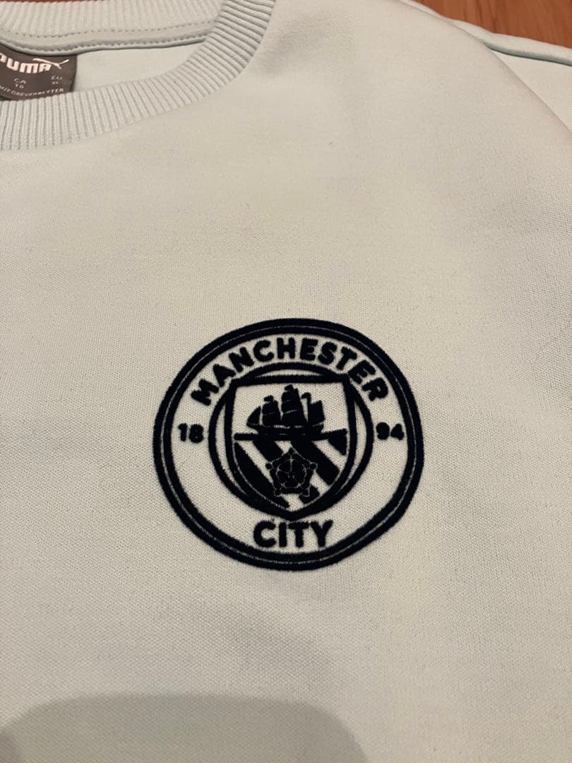 【美品】プーマ×マンチェスターシティ/スウェット/ドリルトップ XL