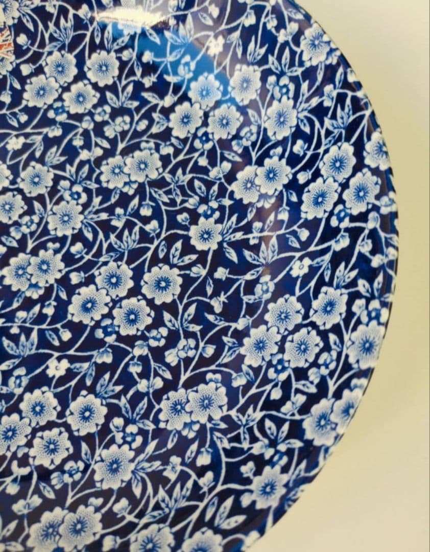 バーレイ　ブルーキャリコ　パスタボウル　２枚