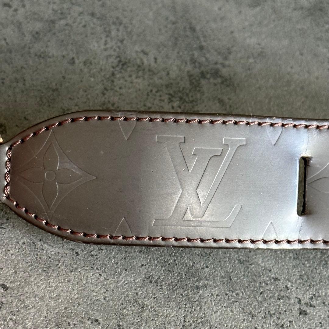 Louis Vuitton モノグラム レザー ブレスレット バングル LV