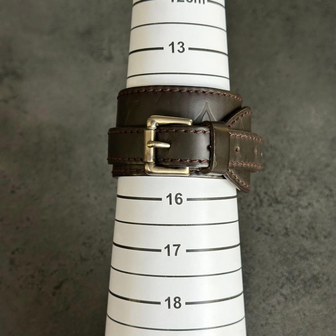 Louis Vuitton モノグラム レザー ブレスレット バングル LV