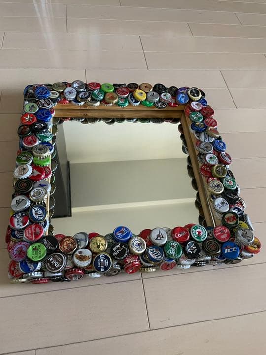 ビール王冠フレーム