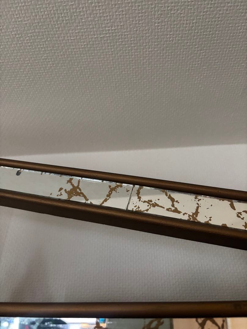 シャドーボックス　ミッドセンチュリー　ミラー　ヴィンテージ　サンバーストクロック