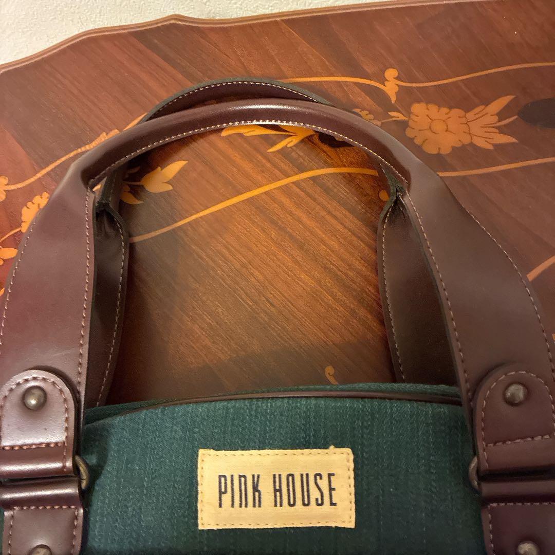 ★1日限定値下‼️美品希少★PINK HOUSE ウサギ刺繍 ボストンバッグ