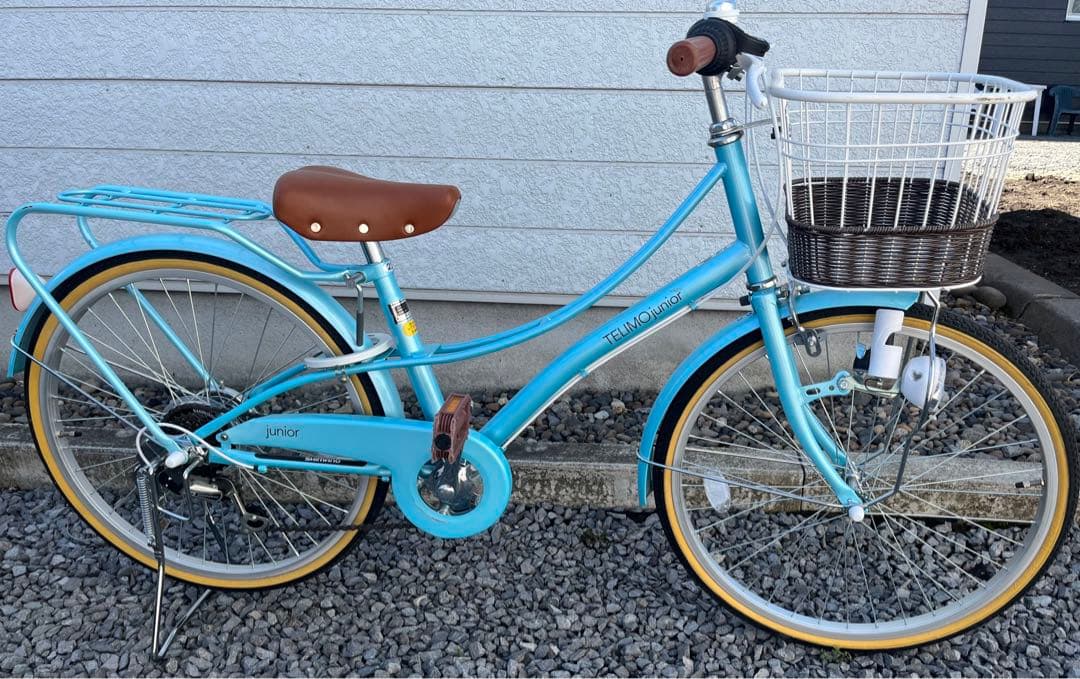 自転車22インチ　女の子自転車　水色