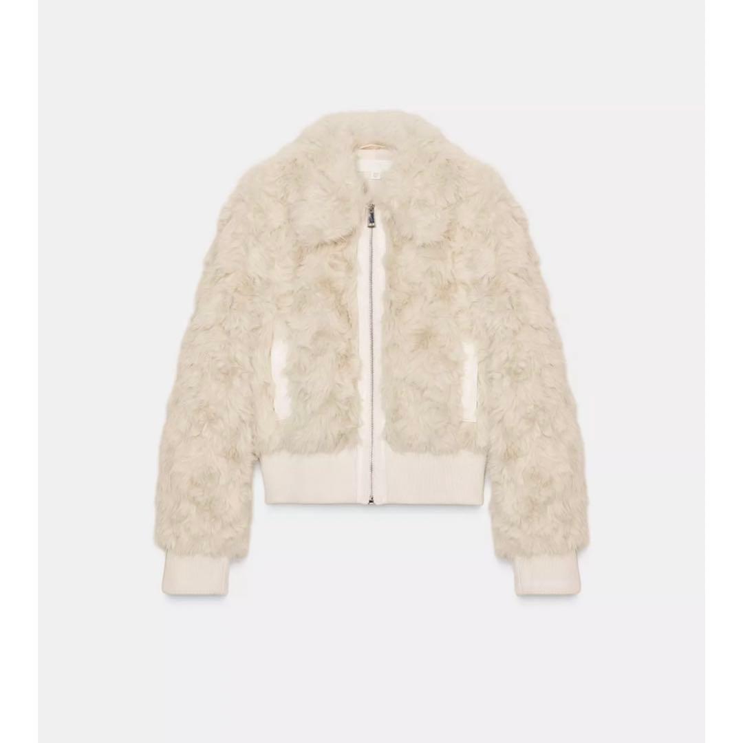 ZARA ザラ フェイクファーボンバージャケット アウター S