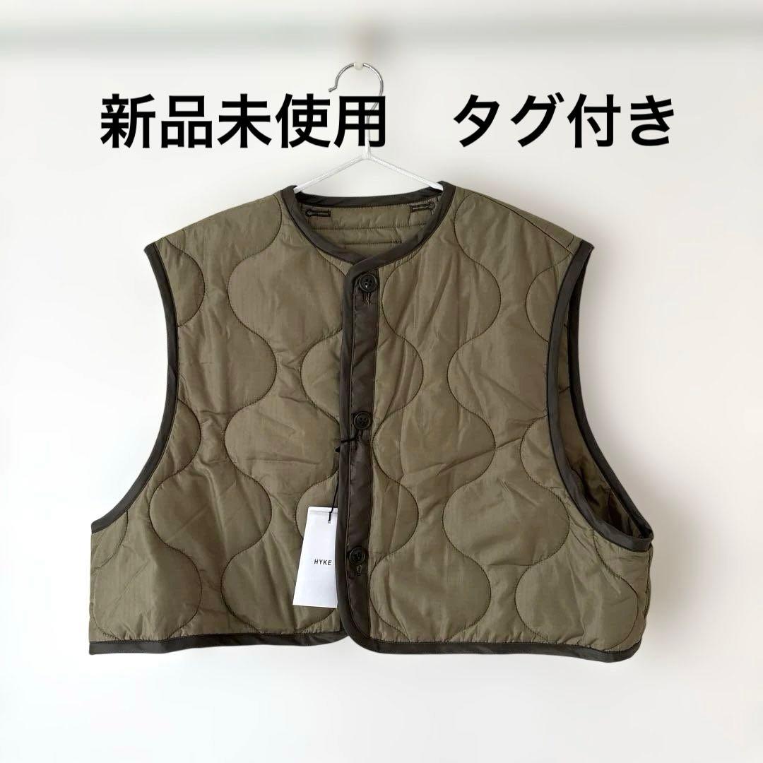 HYKE ハイク キルティングベスト QUILTED CROPPED VEST