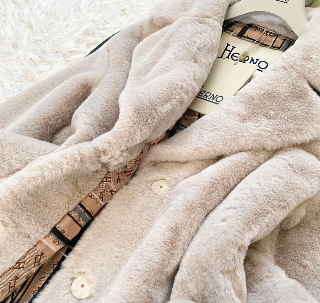 ★新品未使用★ヘルノHERNOファーコート★
