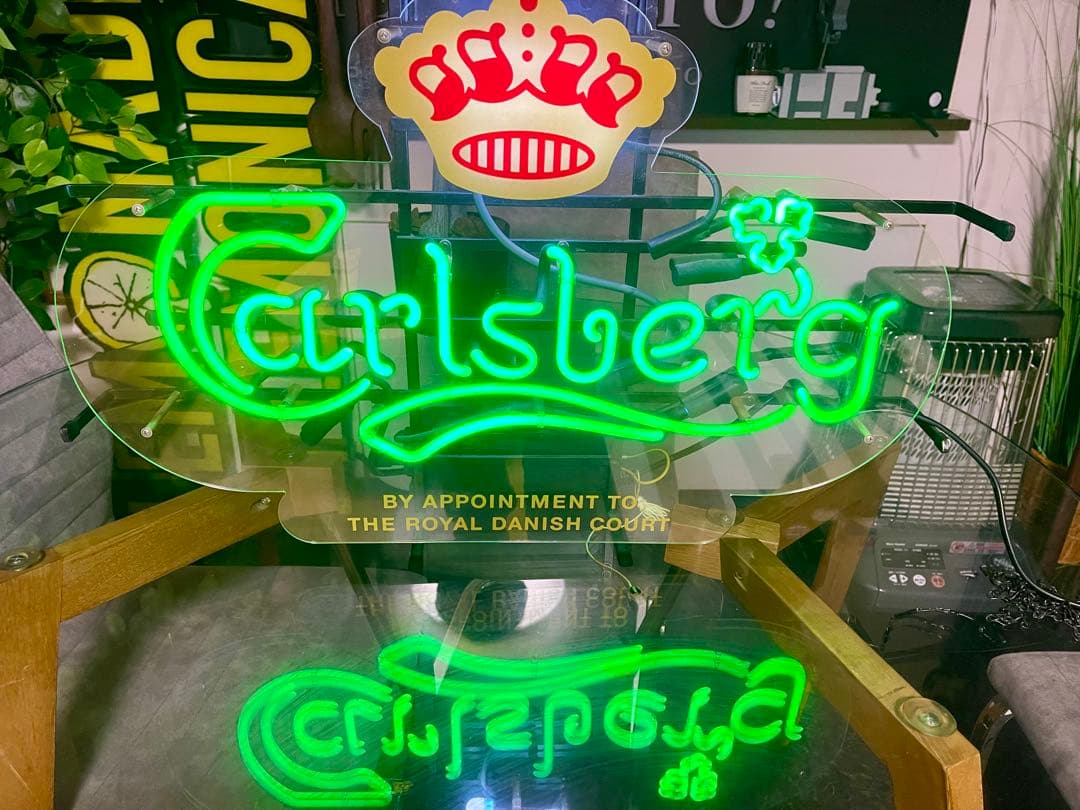 カールスバーグ ネオン菅 お酒 ビール 看板 インテリア ディスプレイ 送料無料