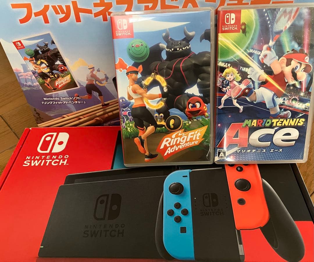 【ソフト付】NintendoSwitch本体➕フォットネス➕マリオテニス