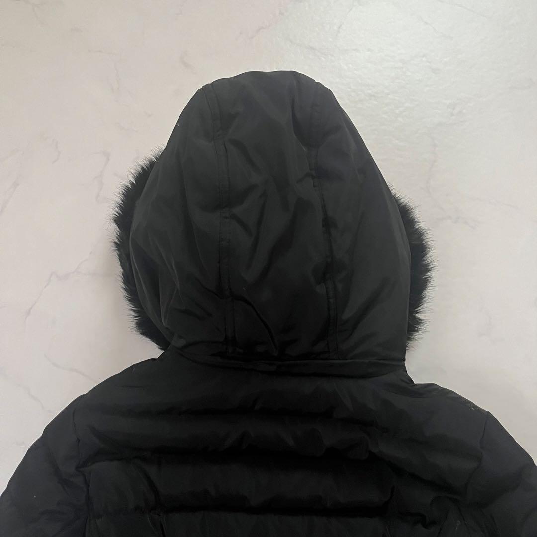 美品　ローレンラルフローレン　ダウンコート　ロング　ロゴパッチ　黒　Sサイズ相当