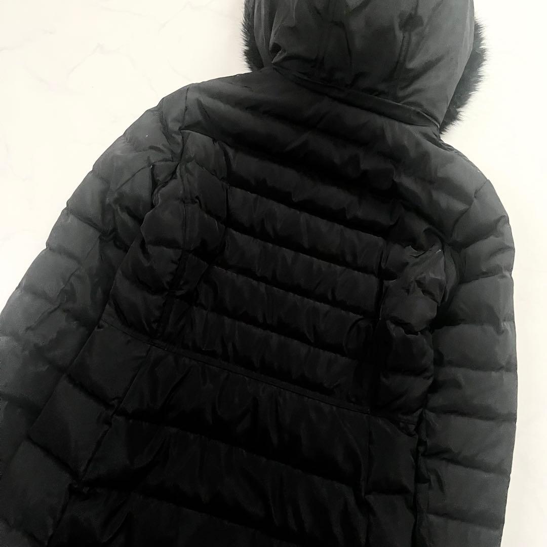 美品　ローレンラルフローレン　ダウンコート　ロング　ロゴパッチ　黒　Sサイズ相当