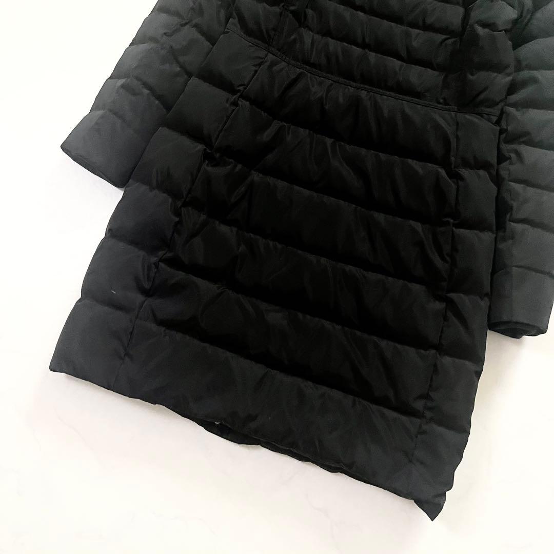 美品　ローレンラルフローレン　ダウンコート　ロング　ロゴパッチ　黒　Sサイズ相当