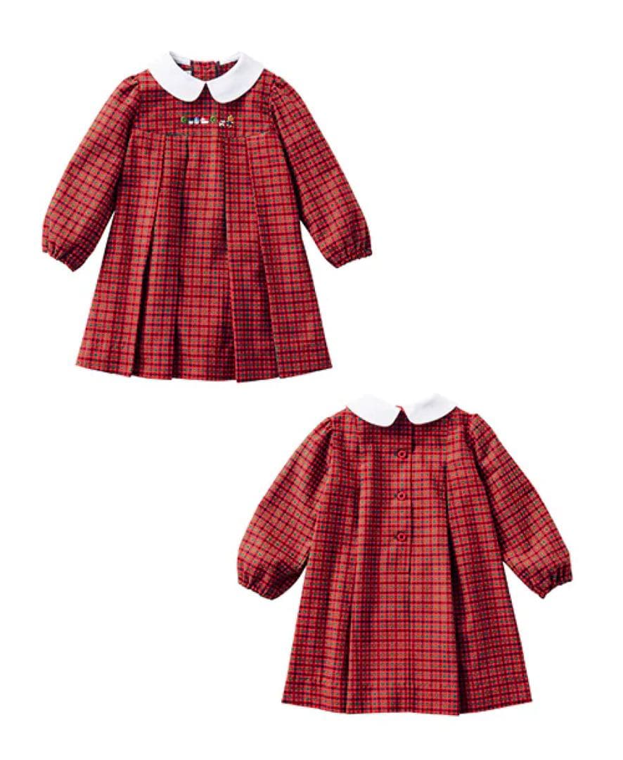 【現行品】ファミリアチェック　ワンピース 80