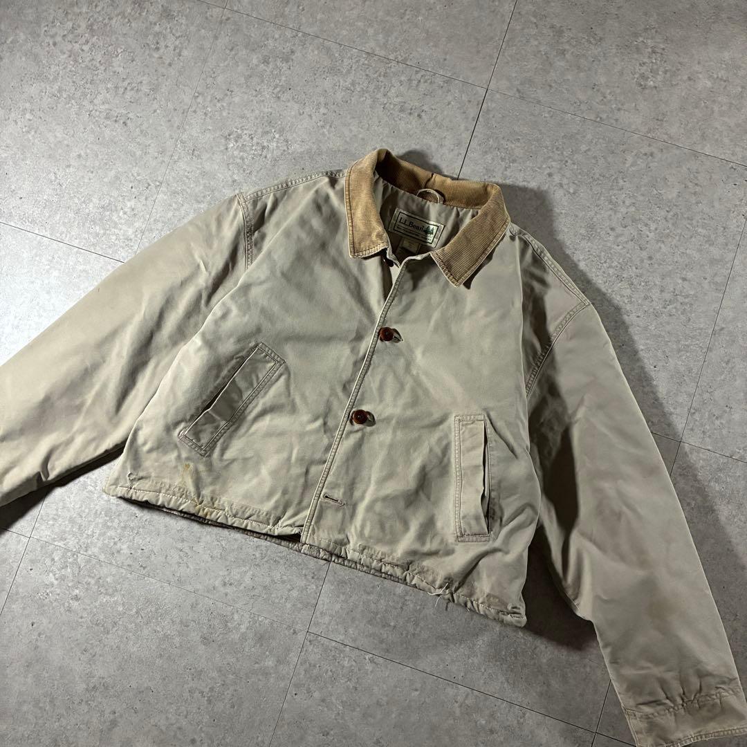 L.L.Bean中綿ダウンハンティングジャケット襟コーズクロップド丈超短丈Y2K