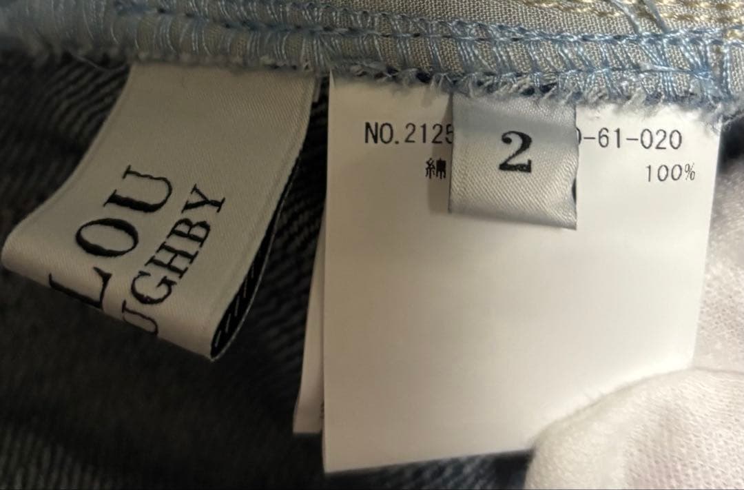 美品【LOULOU WILLOUGHBY】デニムバギーパンツ02 25年モデル