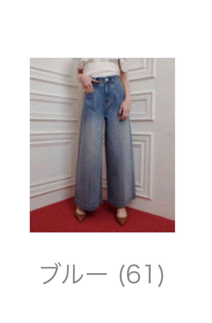 美品【LOULOU WILLOUGHBY】デニムバギーパンツ02 25年モデル