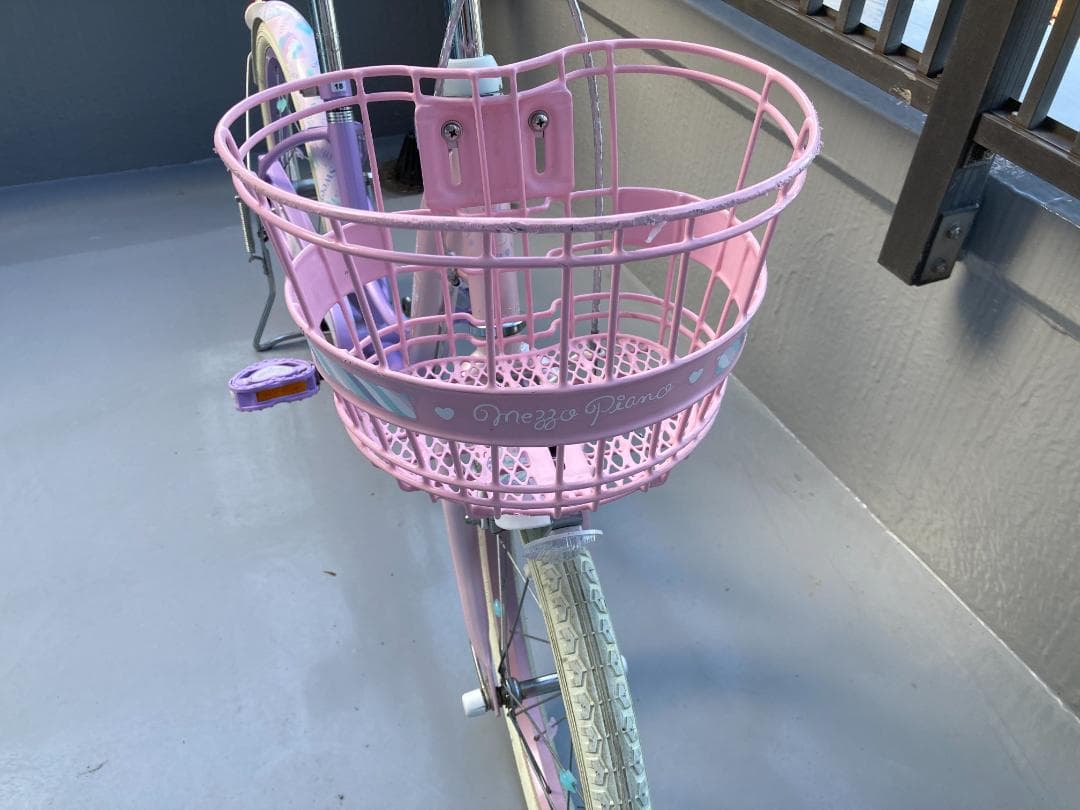 HR☆　子供用自転車　アサヒサイクルのメゾピアノ 紫色とピンク 18インチ