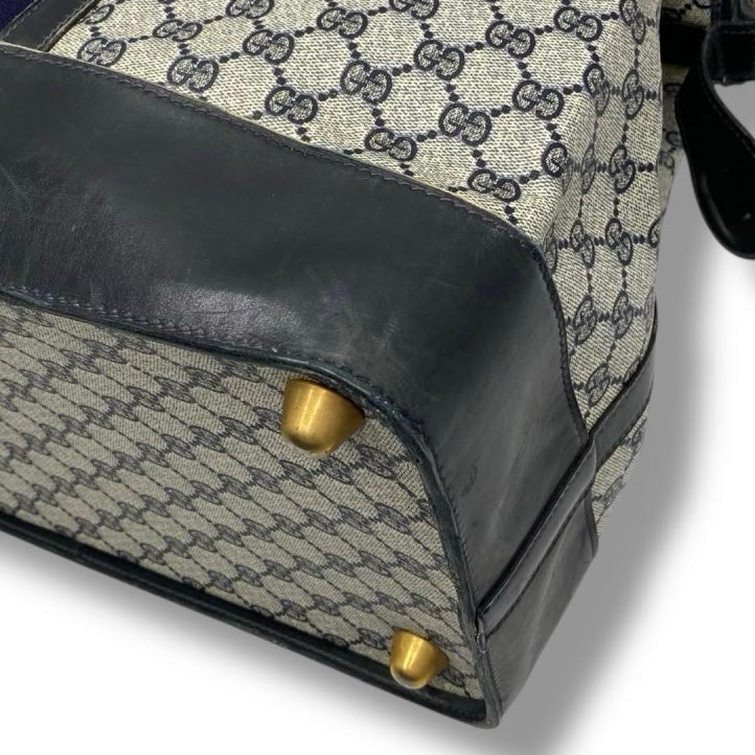 【良品】グッチ シェリーライン ボストン バッグ 00s メンズ ビンテージ