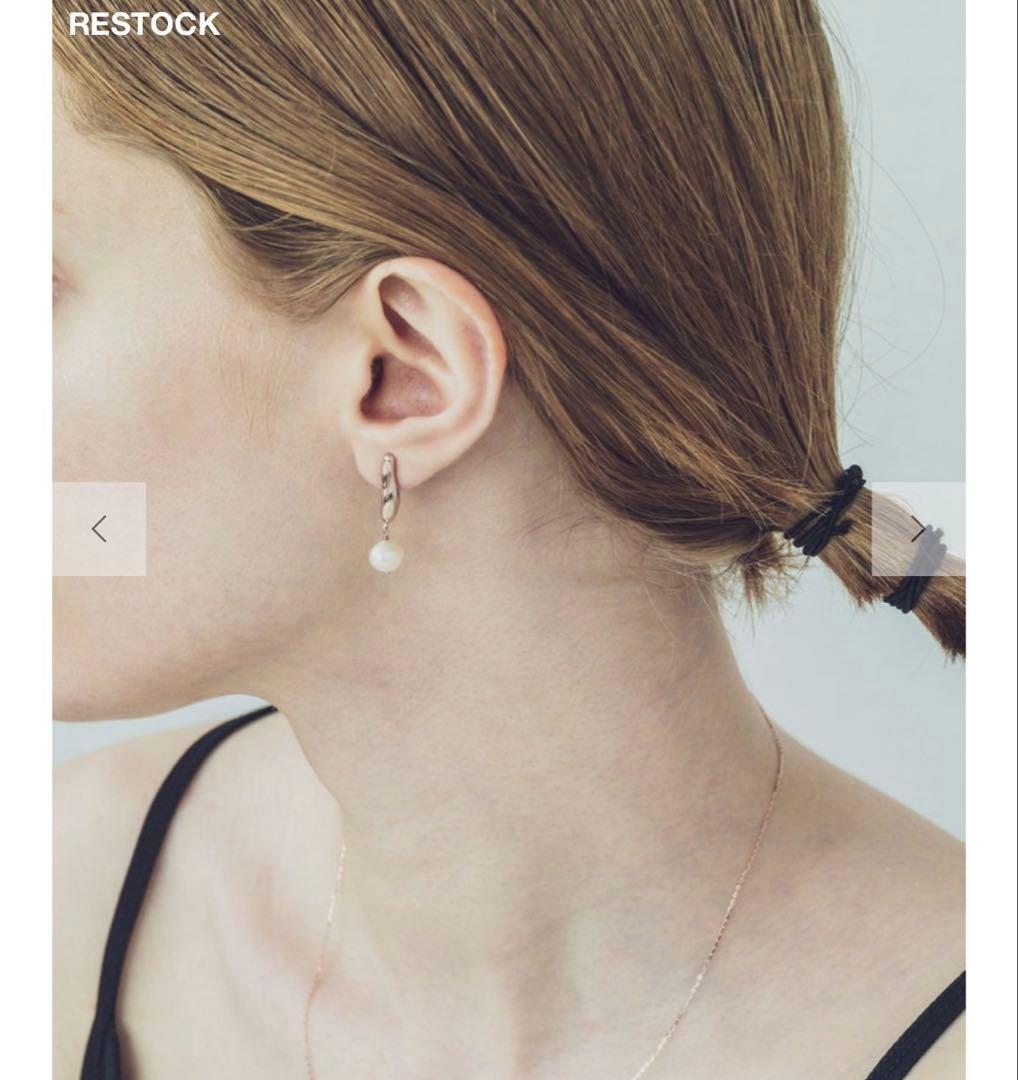 【美品】ete bijoux パール ピアス ピンクゴールド