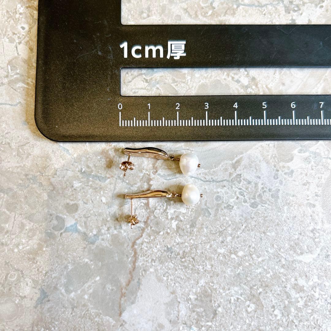 【美品】ete bijoux パール ピアス ピンクゴールド