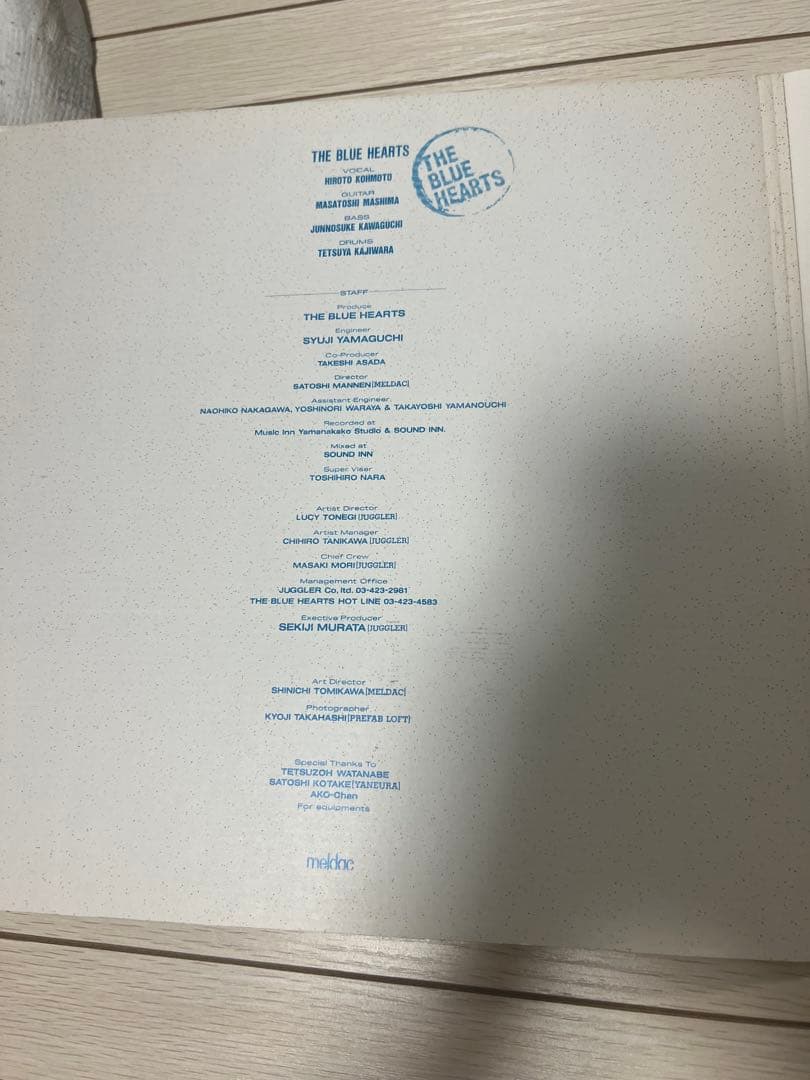 THE BLUE HEARTS 1stアルバム レコード初回段ボールジャケット
