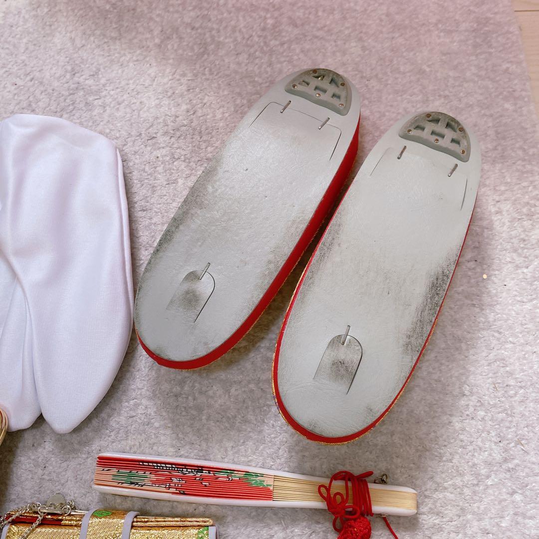 七五三 7歳 正絹 着物 作り帯 バッグ 草履 フルセット 鹿の子 ピンク