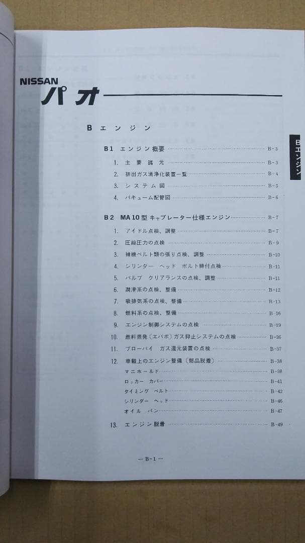 [お買得品] PK10パオ 整備要領書 未使用新品