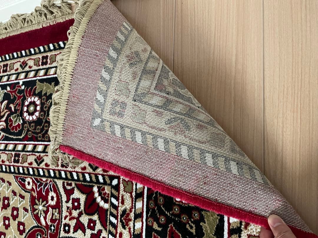 ペルシャ風花柄ラグ 286×177cmエスニック