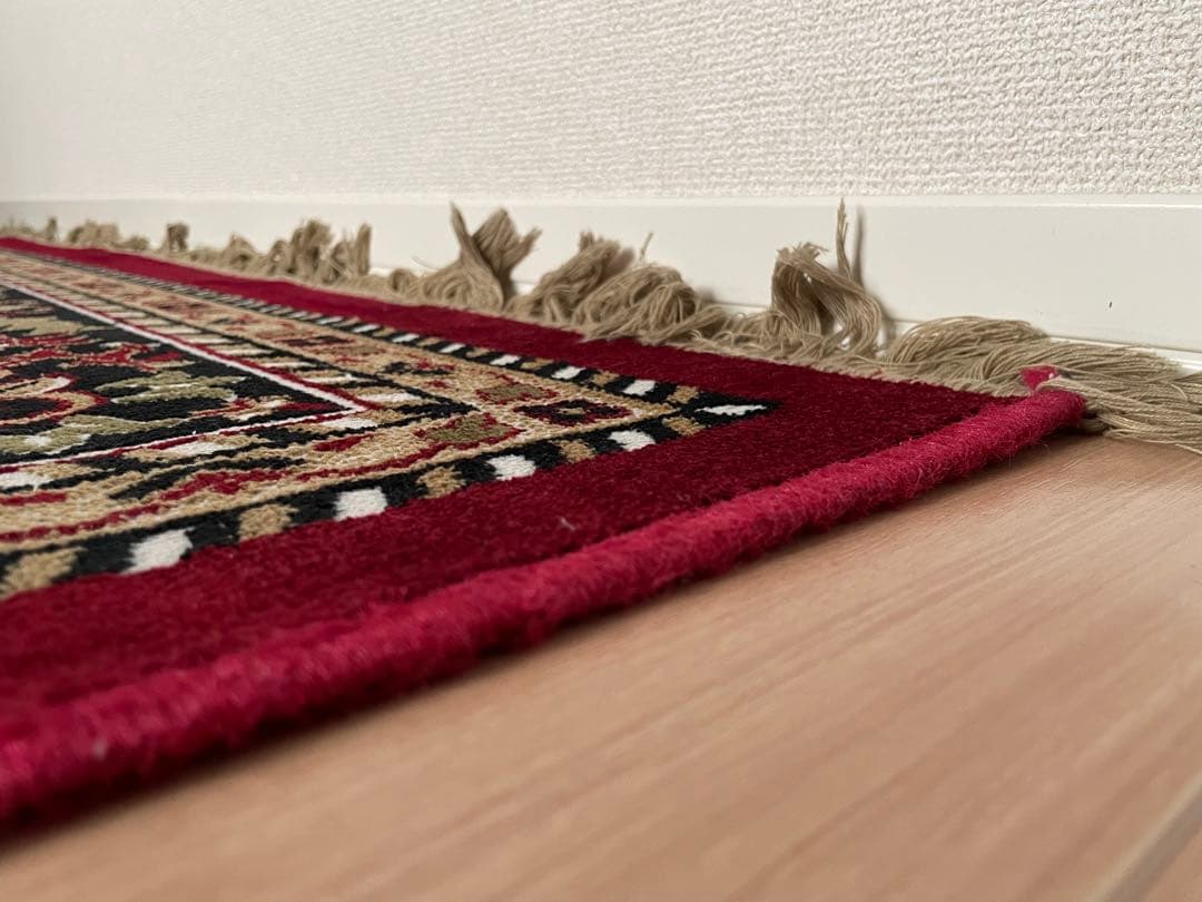 ペルシャ風花柄ラグ 286×177cmエスニック