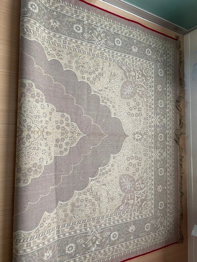 ペルシャ風花柄ラグ 286×177cmエスニック