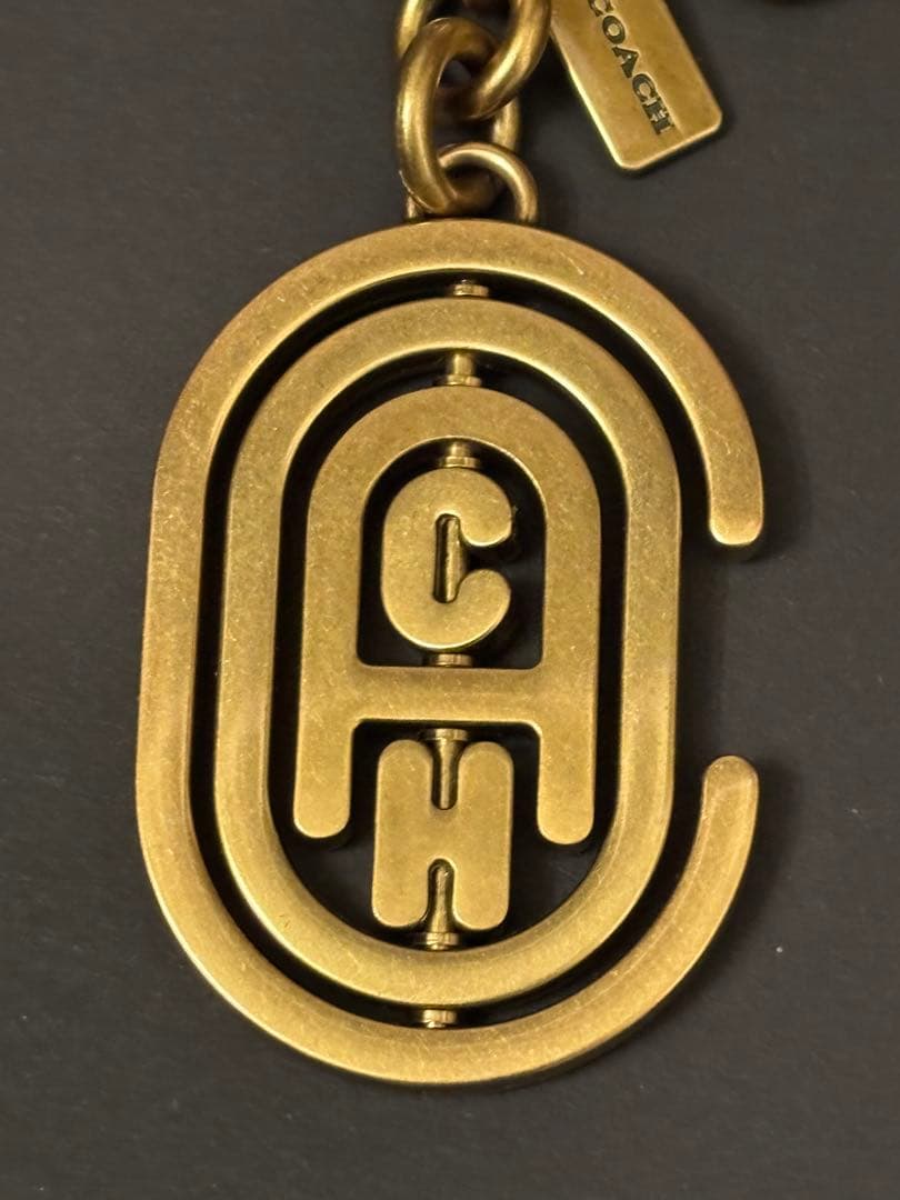 COACH キーホルダー　キーリング　新品未使用タグ付き　ゴールド