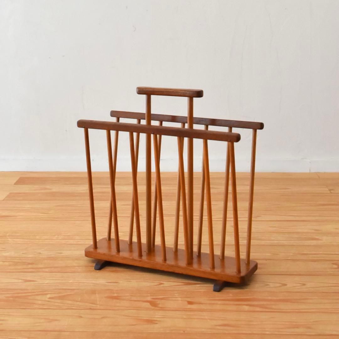 イギリス製　1960s マガジンラック　mid-century