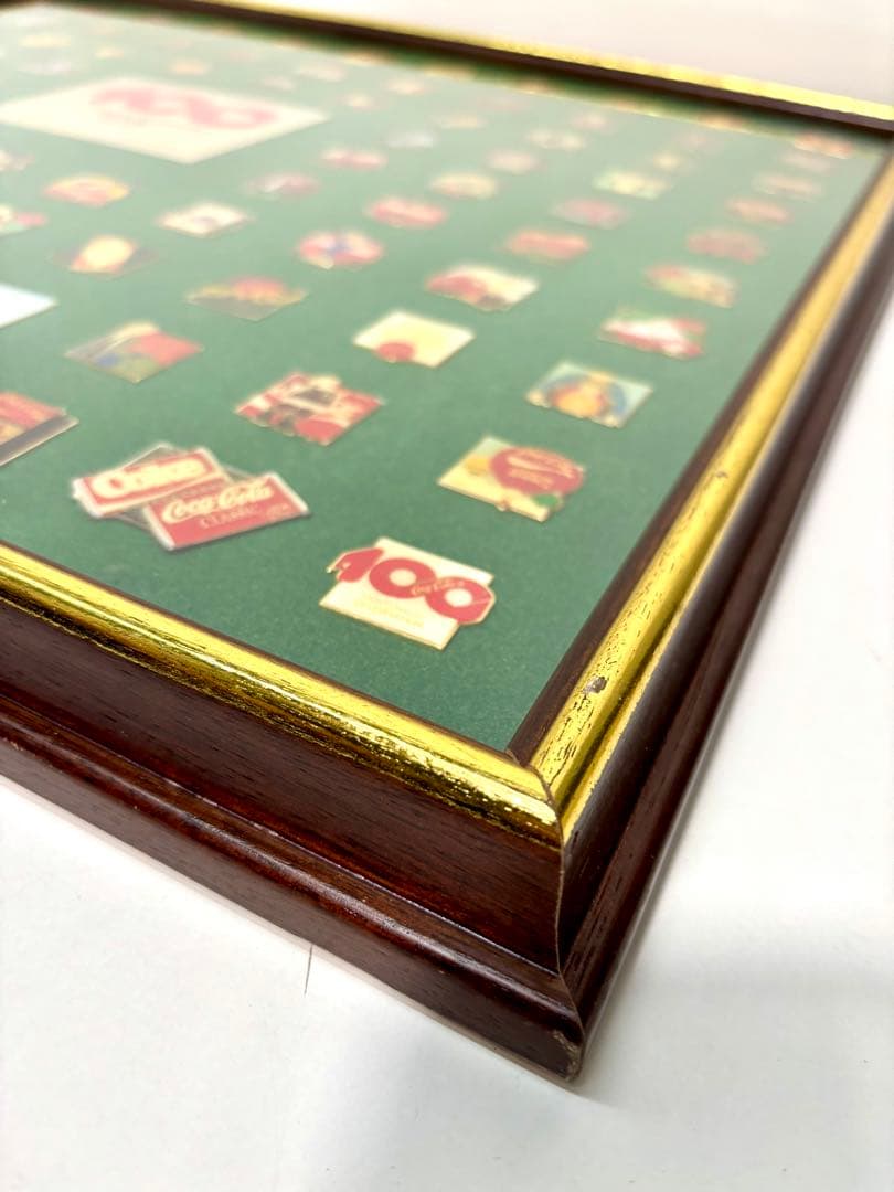 #コカコーラ100周年記念ピンバッジセット 額装限定品 1886-1986