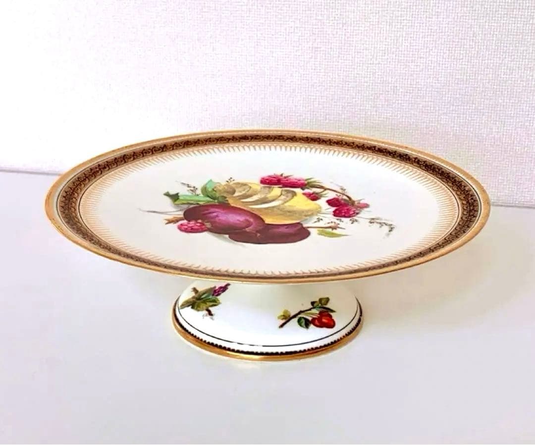 極上品◾️イギリスアンティーク ヴィクトリア時代 脚付きコンポート ケーキスタンド