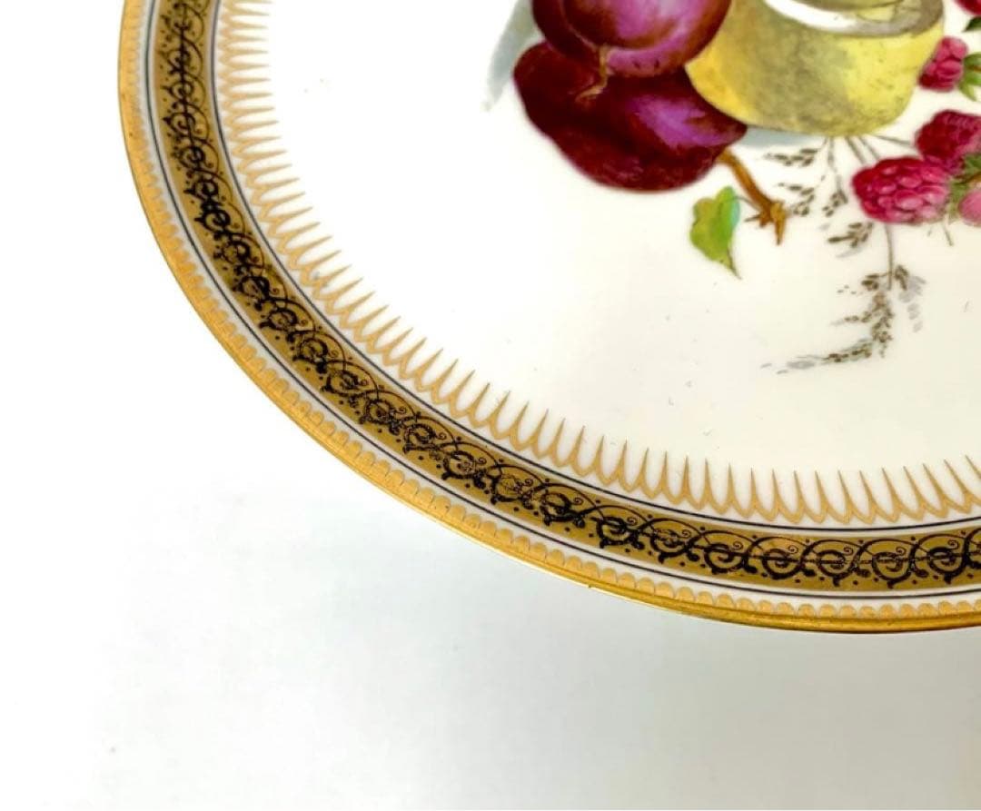 極上品◾️イギリスアンティーク ヴィクトリア時代 脚付きコンポート ケーキスタンド